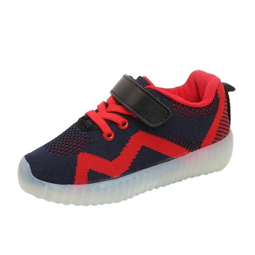 Child Charging Usb Led Light Sneakers Girl Hook